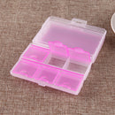 Travel Tablet Pill Medicine Dual Layer 6 Compartments Dispenser Box(Pink)