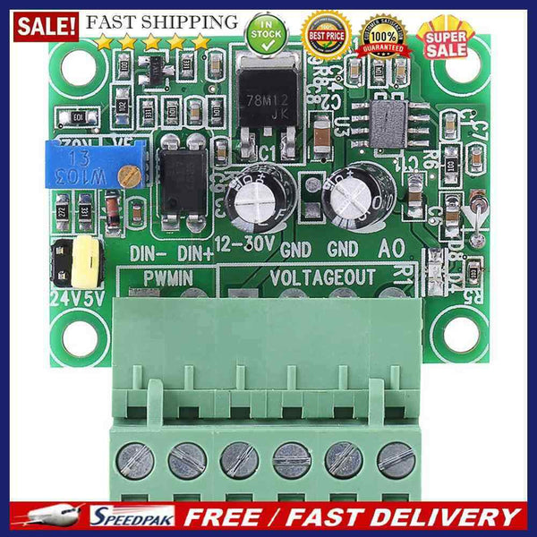 PWM to Voltage 0-10V Adjustable Digital Analog Signal Converter Module PLC