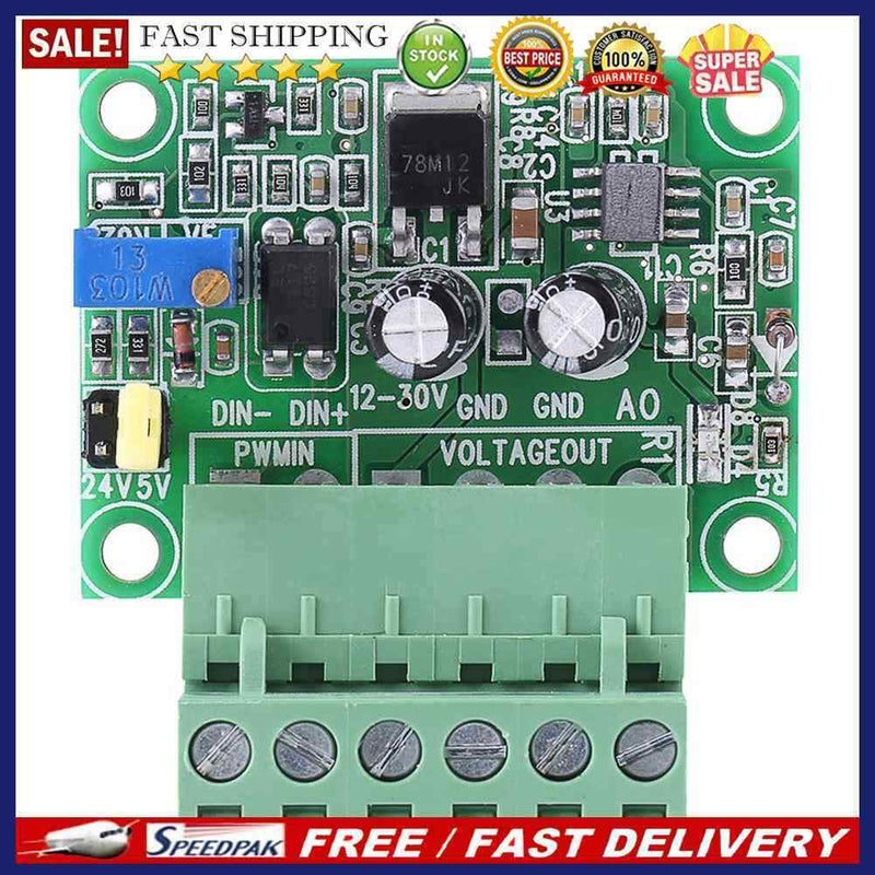PWM to Voltage 0-10V Adjustable Digital Analog Signal Converter Module PLC