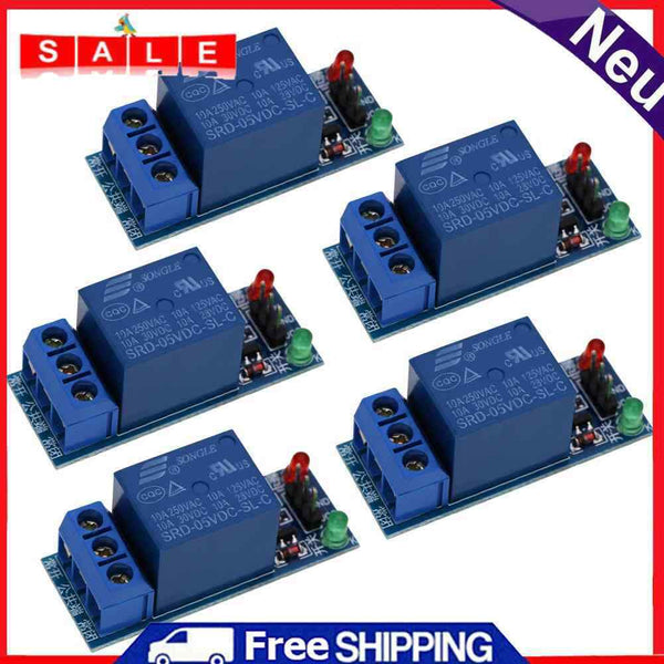 5Pcs/Lot 1 Channel 5V Relay Module Sign with Power and Relay Action Indication f