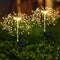 125LED Solar Fireworks Light Waterproof Dandelion Lamps for Outdoor Garden Patio