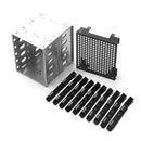 Hard Drive Cage Rack 5.25 inch to 5x 3.5inch DIY Hard Drive Disk Tray Caddy