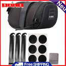 Bike Tail Saddle Bag + Prying Rod Pull + Repair Patches Bicycle Tyre Repair Tools