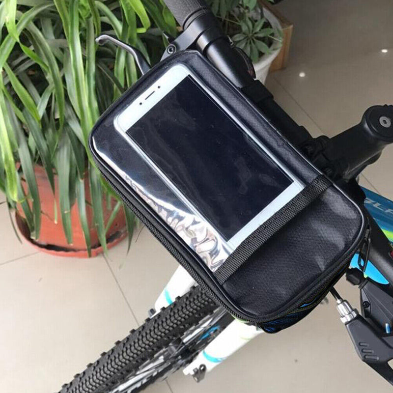Bike Handlebar Navigation Bags Outdoor Cycling Front Rack Hanging Storage Bag