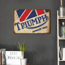 Weatherproof Retro Chic Letter Sign Iron Painting Wall Drawing Template (7)