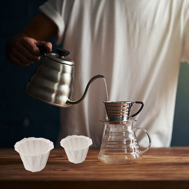 Disposable Coffee Cup Filter Paper Replacement Food Grade Sheet (50pcs) Newly