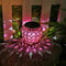 Solar LED Hollow Outdoor Waterproof Peacock Garden Courtyard Lamp (Red) Newly