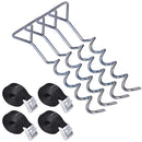 4pcs/set Outdoor Camping Tent Rings Trampoline Floor Nails Holder Accessories