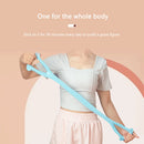 Yoga Fitness Resistance Band 8 Word Chest Expander Exercise Rope (Blue)