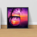 5D DIY Diamond Painting Cup Landscape Full Round Drill Mosaic Kit Wall Pictur