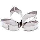 Lotus Petal Fondant Cake Decor Tools Stainless Steel Baking Mold (4pcs)