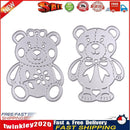 2pcs Lively Bear Designs Metal Cutting Dies Stencils for Scrapbooking Newly