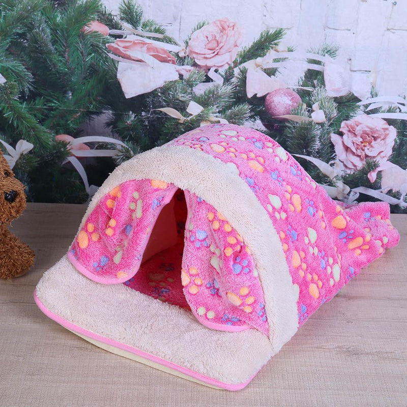 Pet House Bed Foldable Soft Autumn Winter Warm Sleeping Dog Bed Cat Bed(2)