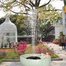 Solar Rotating Petal Fountain Pool Adjustable 3 Gear Floating Water Nozzle