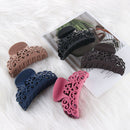 Size Carving Crab Headwear Plastic Hair Claw Hairpin Hollow Out Hair Clamps