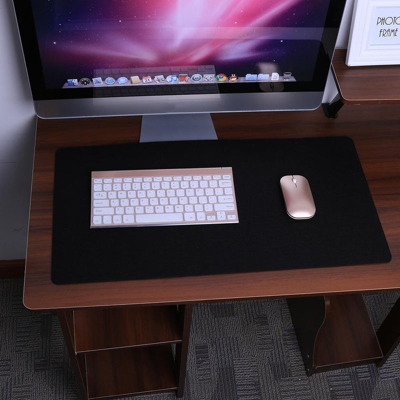 Simple Felt Cloth Mouse Pad Keyboard Cushion Office Desk Supplies(Black) Newly