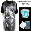 White Waterproof Body Protection Disposable Apron Cleaning Apron Plastic