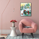 5D DIY Diamond Painting Snow House Embroidery Full Drill Cross Stitch Mosai