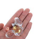 Drawer Door Knobs Cupboard Pulls Diamond Shape Pull Handle Crystal Glass Knobs