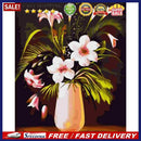 Painting By Numbers Kit DIY Flowers Vase Hand Painted Canvas Oil Art Picture