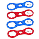 Aluminum Bicycle Front Fork Wrench for XCM/XCR/XCT MTB Repair Tool (Red A)