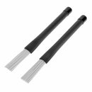2pcs Retractable Jazz Drum Brushes Sticks Percussion Drumsticks (White) Newly