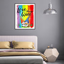 5D DIY Full Drill Round Shape Rainbow Goblin Rhinestone Diamond Drawing for Home