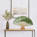 Bamboo Forest Birds Oil Paint Folding Fan By Number DIY Digital Oil Painting Fan