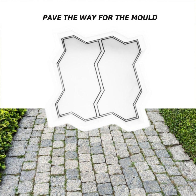 DIY 8-Shaped Courtyard Garden Concrete Brick Mold Paving Propylene Pavement M
