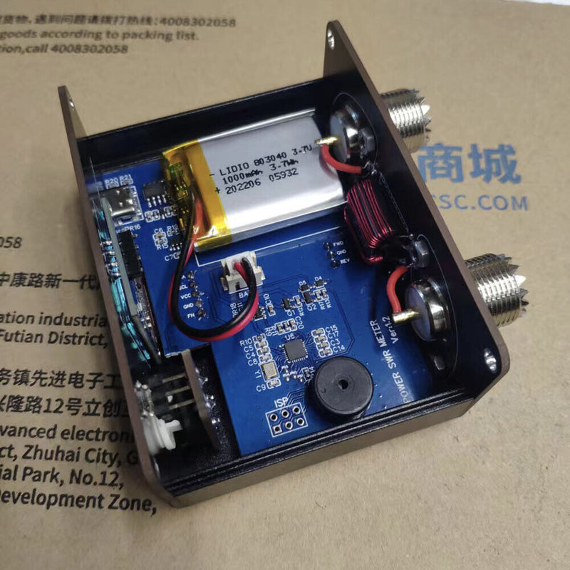 1.6-50mhz Hf Shortwave Band Power Chargeable Swr Power Meter with Display S