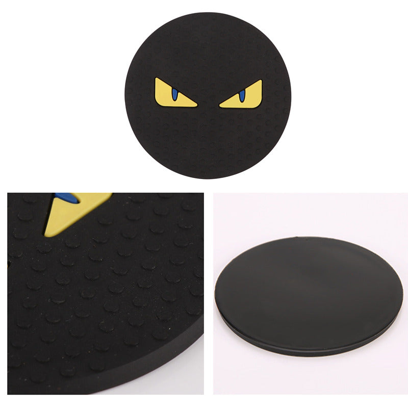 2pcs Car Coaster Water Cup Bottle Holder Anti-slip Mat Pad Silica Gel Non-slip