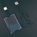 Metal Money Clip Badge Holder Wallet ID Credit Holder with 1 Clear Window