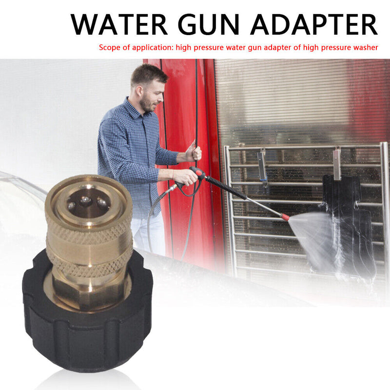 1/4 3/8 Quick Disconnect Female to M22 14 15 Female Adapter for Pressure Wa