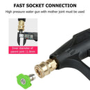 1/4 inch Quick Connect Pressure Car Washer Lance Spray Nozzle Tip (Black)