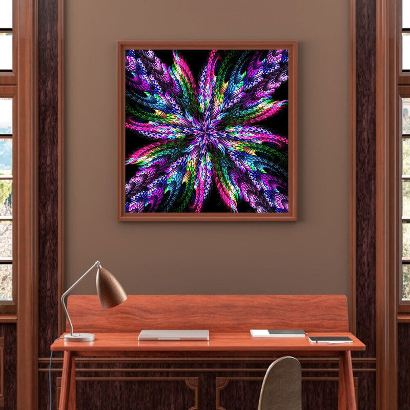 DIY Diamond Painting Kits Full Round Drill Fractal Art Mosaic Home Decoration