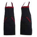 Unisex Halterneck Apron with 2 Pockets Chef Waiter Kitchen Cook Black  Tool