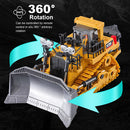 Remote Control Bulldozer Toys 1 24 Caterpillar 2.4G 9CH RC Loader Tractor Newly