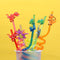 Design Cartoon Pattern Straws-Plastic Dinosaur Reusable Straws Dino Theme