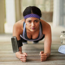 Elastic Sweatbands Women Men Running Sports Gym Fitness Head Warp (Purple)