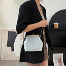 Transparent Shoulder Bags Women Clip Buckle PVC Clear Phone Pouch Crossbody Bags