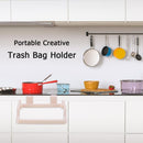 Portable Garbage Trash Bag Holder Incognito Cabinets Cloth Rack(Pink)