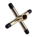 Metal Bridge Head Billiards Snooker Pool Cue Rest Stick Frame Rack(Cross)