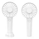 Mini Portable Fan Handheld USB Charging Air Cooling Powerful Fans (White)