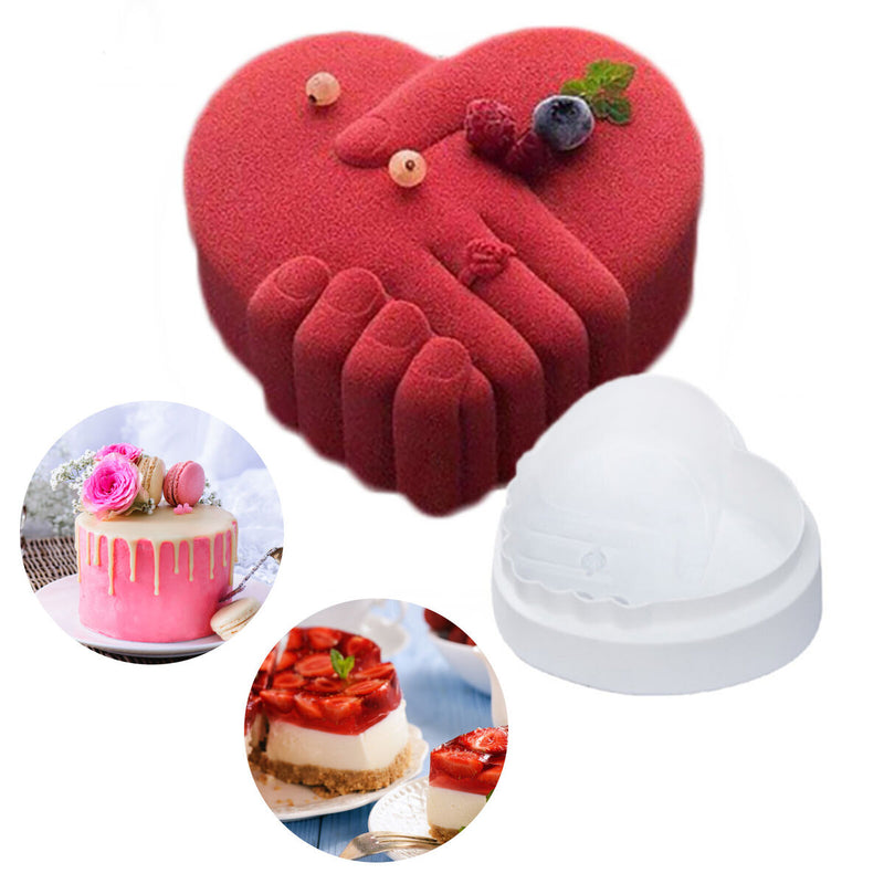 Silicone Baking Pan Heart Shaped Dessert Mould Mousse Pastry Moulds for Bir