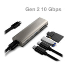 HC463 10Gbps USB 3.1 Gen2 Hub Adapter 6"" 1 USB Type C Dock Station for TF Card
