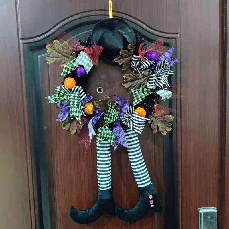 35cm Halloween Hanging Wreath Sturdy Hanging Wreath for Home Holiday Party