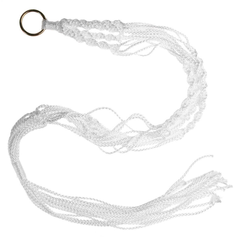 White Plant Hangering Basket Flowerpot Net Holder Gardenpot Lifting Rope