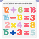 Kids Children Alphabet Digital Puzzle Wooden Toys Number Letter Matching Jigs