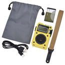 HRD-701 Portable Full-Band Radio Subwoofer FM MW SW WB Receiver (Yellow) Newly