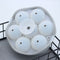 #A 7 Cavity Ice Molds Silicone Cocktail Whiskey Ice Cube Ball Maker Tray with Li